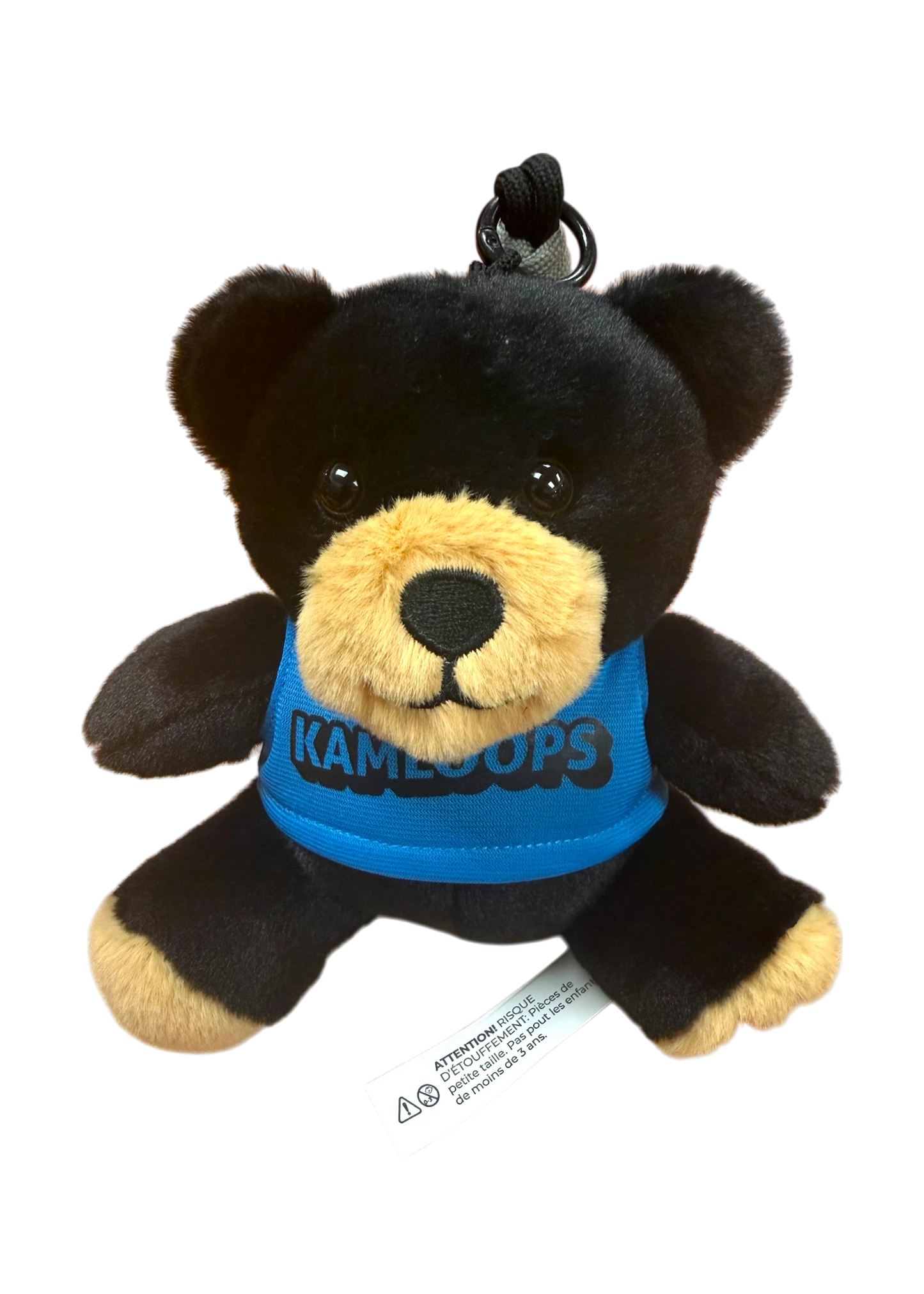 Kamloops Bear Plush Keychain (Blue Tee)