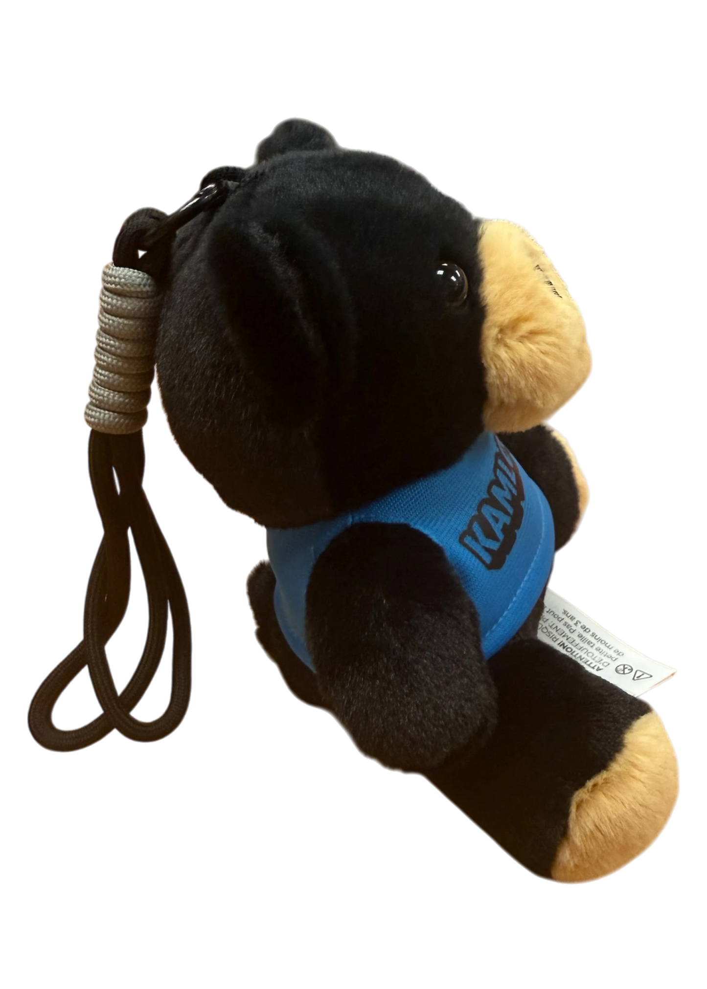 Kamloops Bear Plush Keychain (Blue Tee)