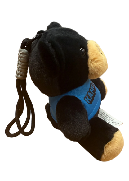 Kamloops Bear Plush Keychain (Blue Tee)