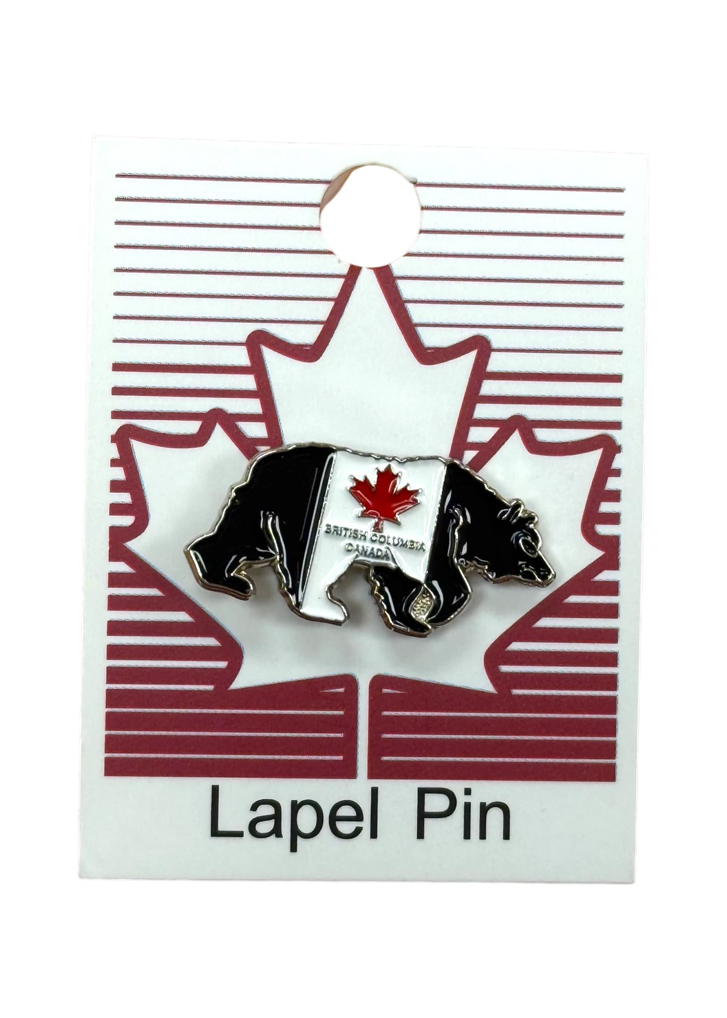 British Columbia Canada Bear Lapel Pin