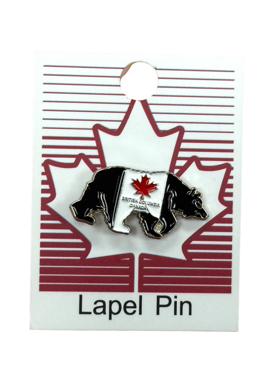 British Columbia Canada Bear Lapel Pin