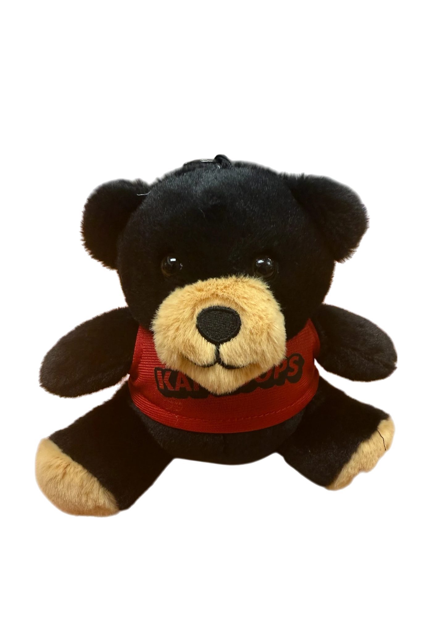 Kamloops Bear Plush Keychain (Red Tee)