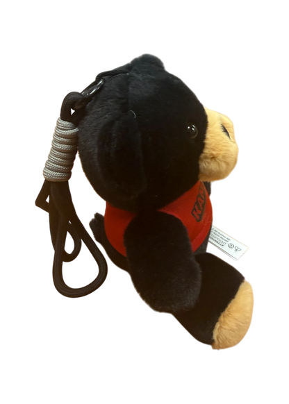 Kamloops Bear Plush Keychain (Red Tee)