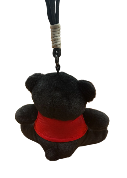 Kamloops Bear Plush Keychain (Red Tee)