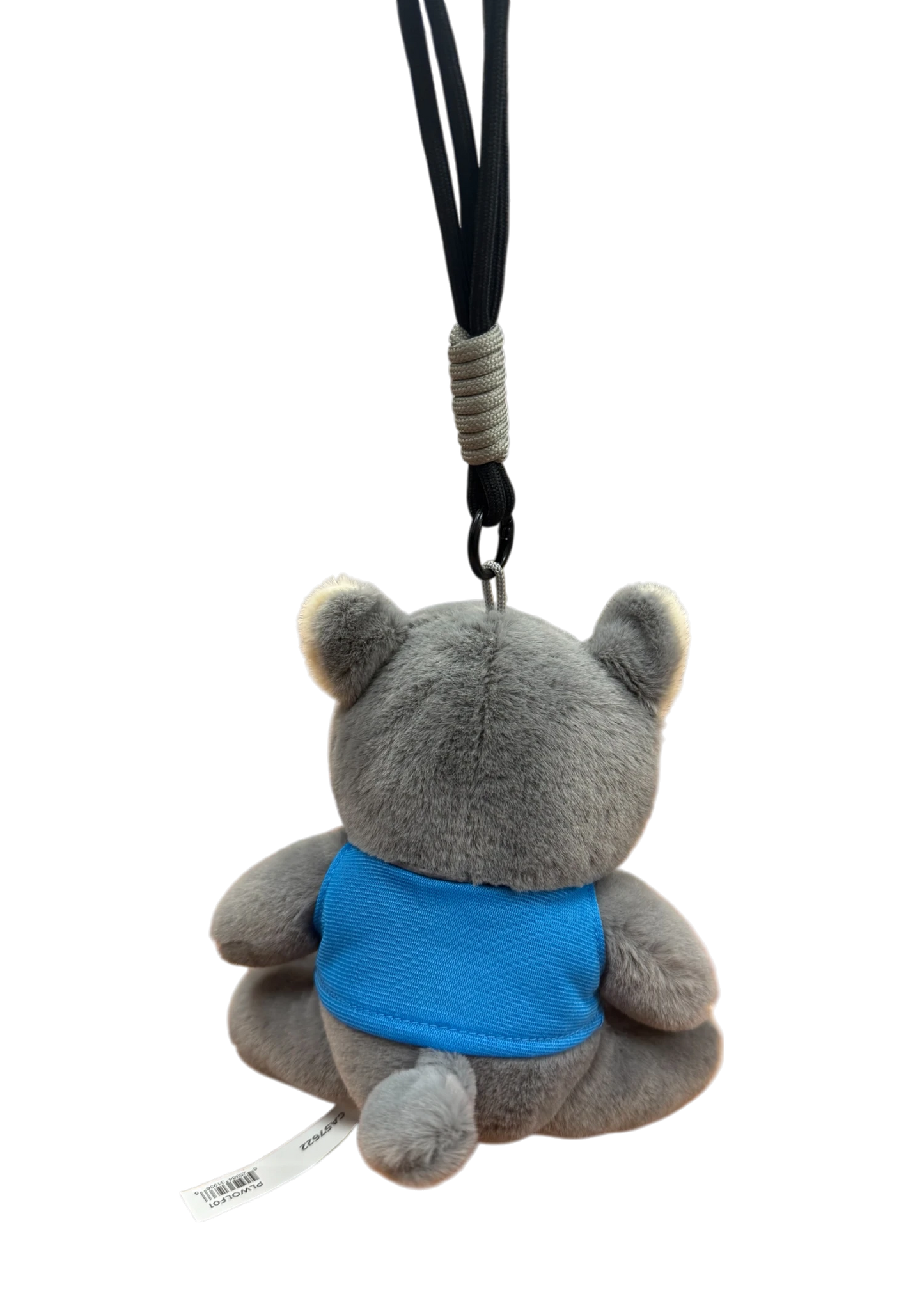 Kamloops Wolf Plush Keychain (Blue Tee)