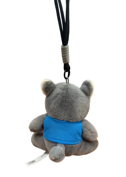 Kamloops Wolf Plush Keychain (Blue Tee)
