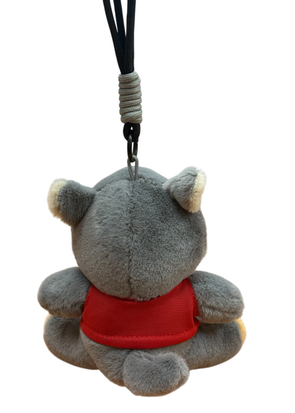 Kamloops Wolf Plush Keychain (Red Tee)
