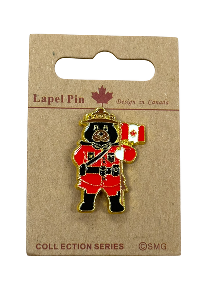 Canadian Bear RCMP Lapel Pin
