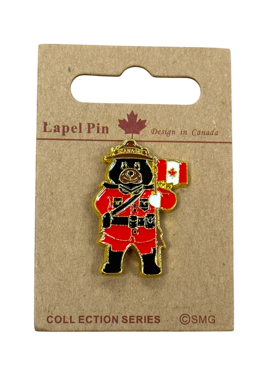 Canadian Bear RCMP Lapel Pin