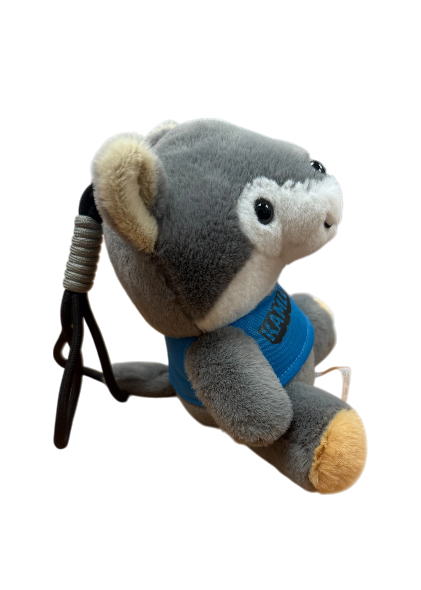 Kamloops Wolf Plush Keychain (Blue Tee)