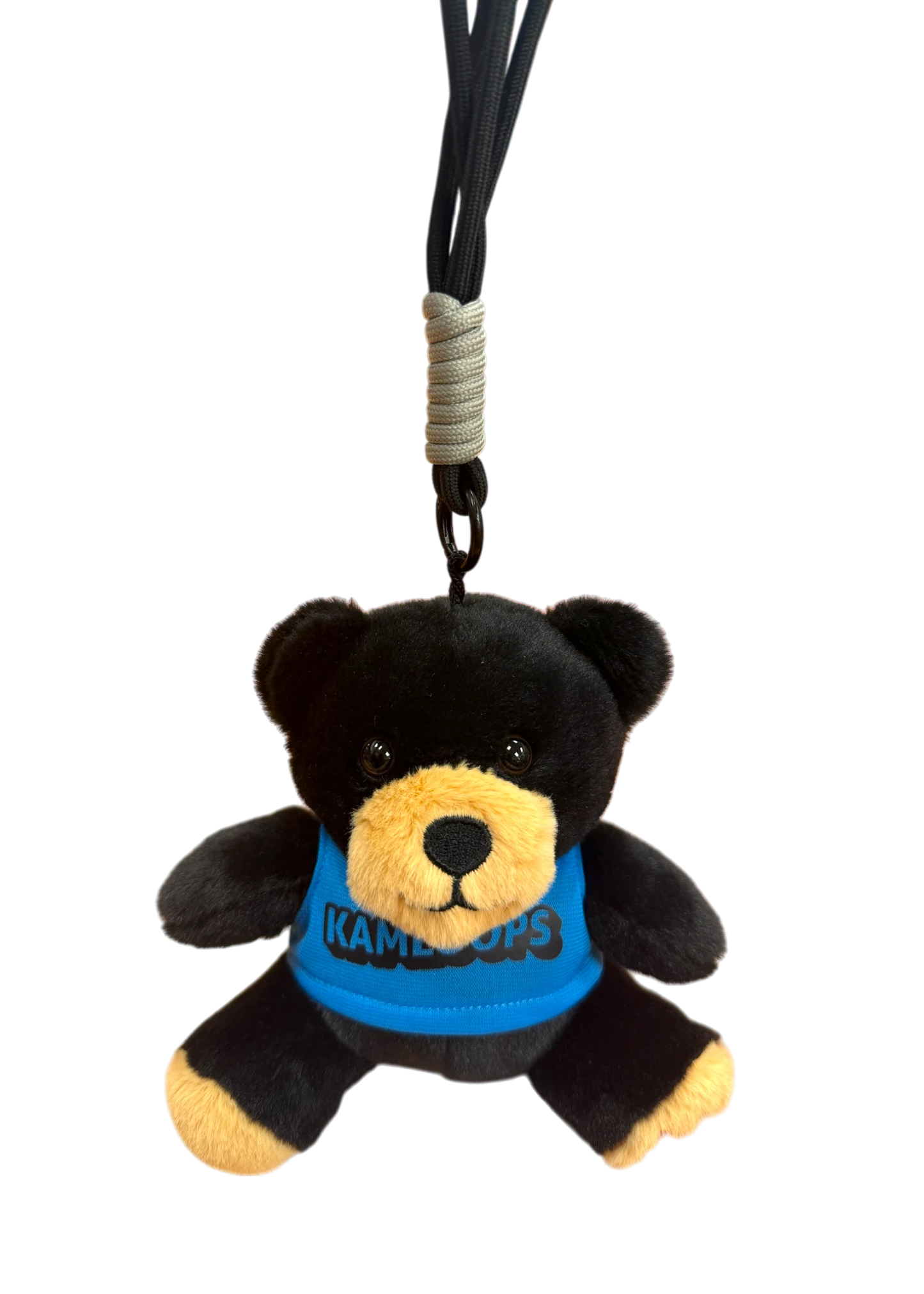 Kamloops Bear Plush Keychain (Blue Tee)