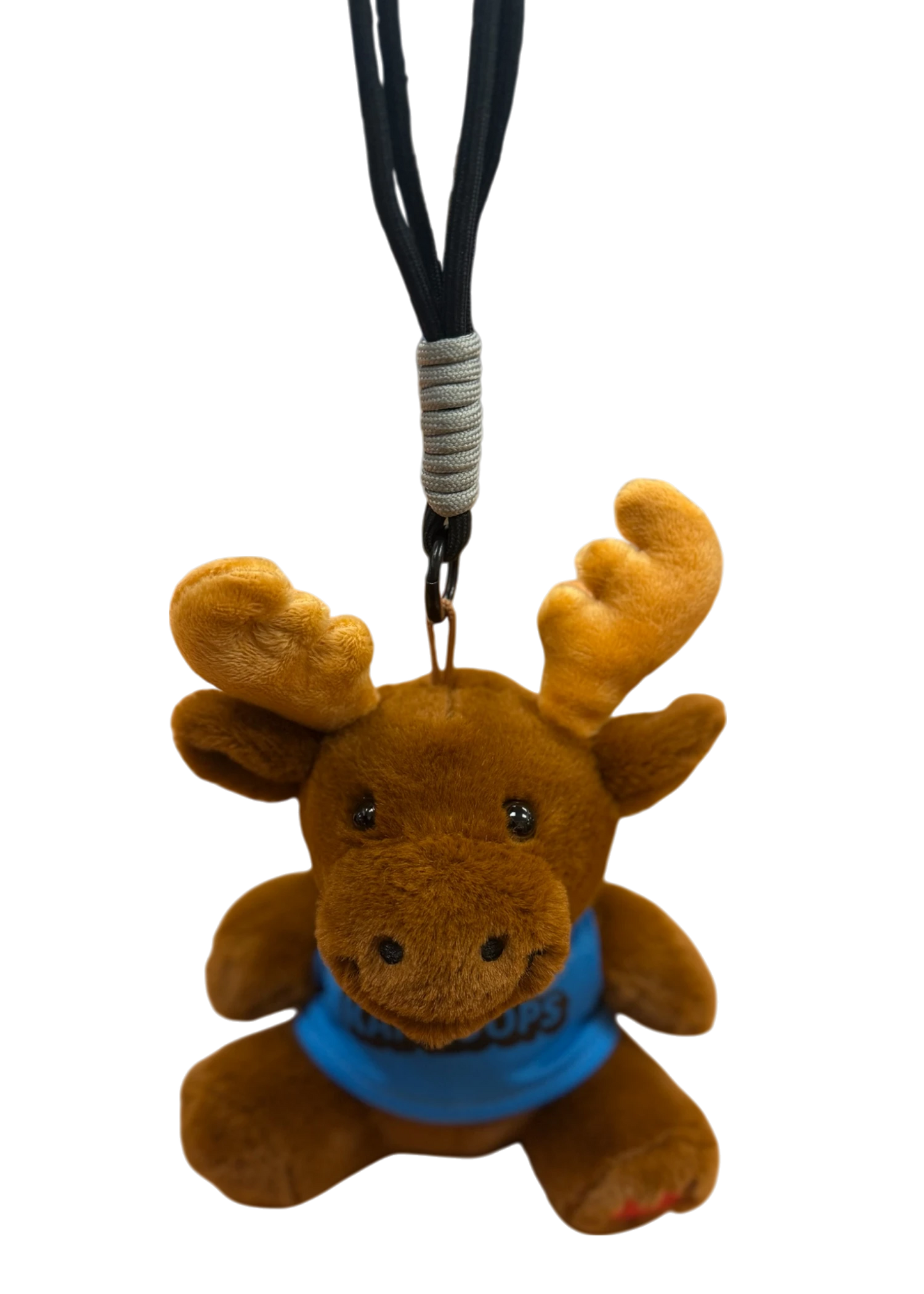 Kamloops Moose Plush Keychain (Blue Tee)