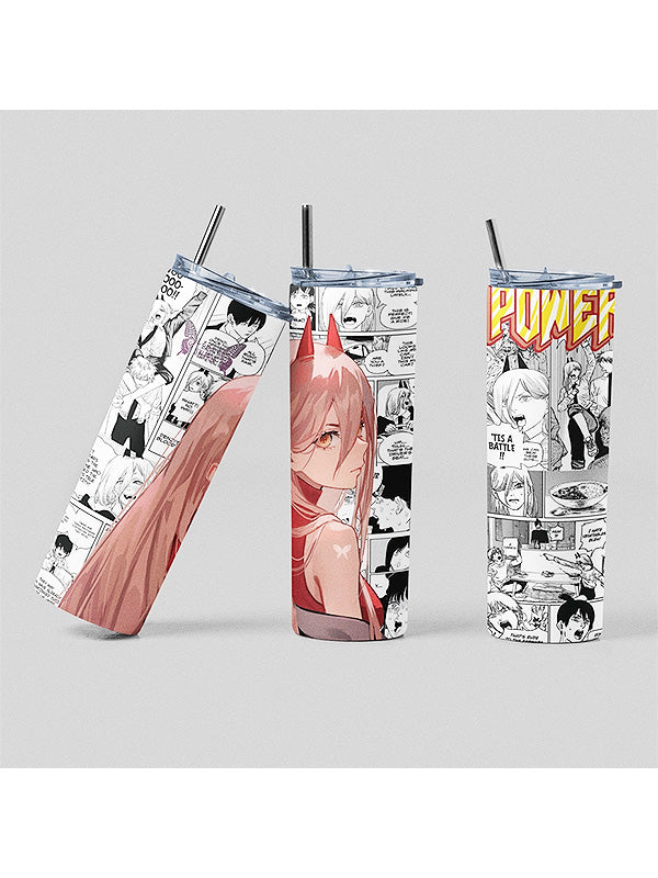 Power Chainsaw Man Anime Inspired Tumbler