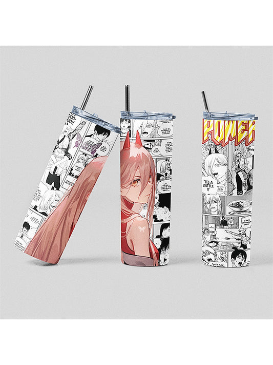 Power Chainsaw Man Anime Inspired Tumbler