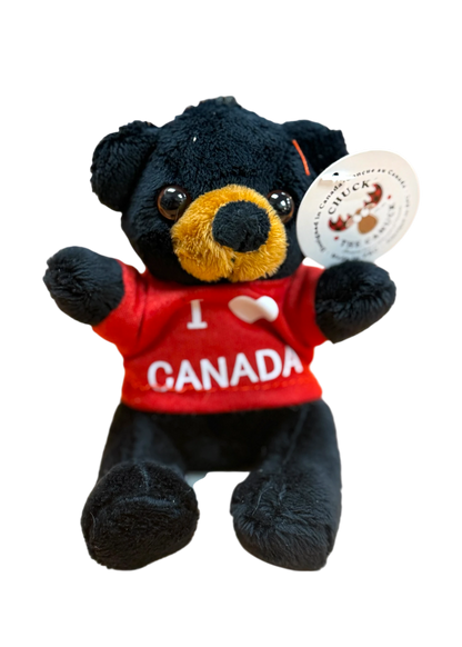 Canada Black Bear Plush Keychain