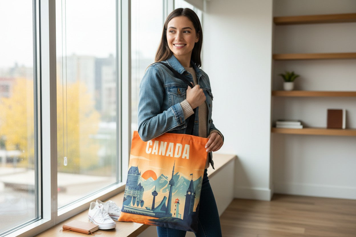 Canada Themed Tote Bag