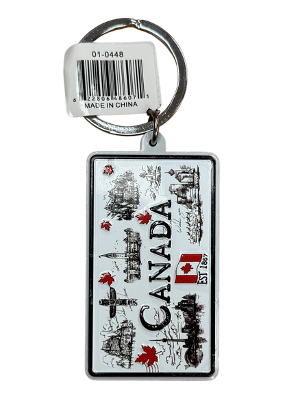 Canadian Double-sided Keychain