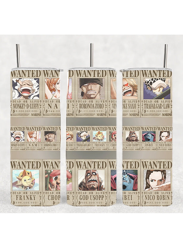 Pirate Wanted Poster Collage Anime Manga Tumbler