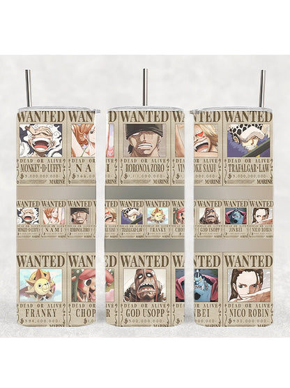 Pirate Wanted Poster Collage Anime Manga Tumbler