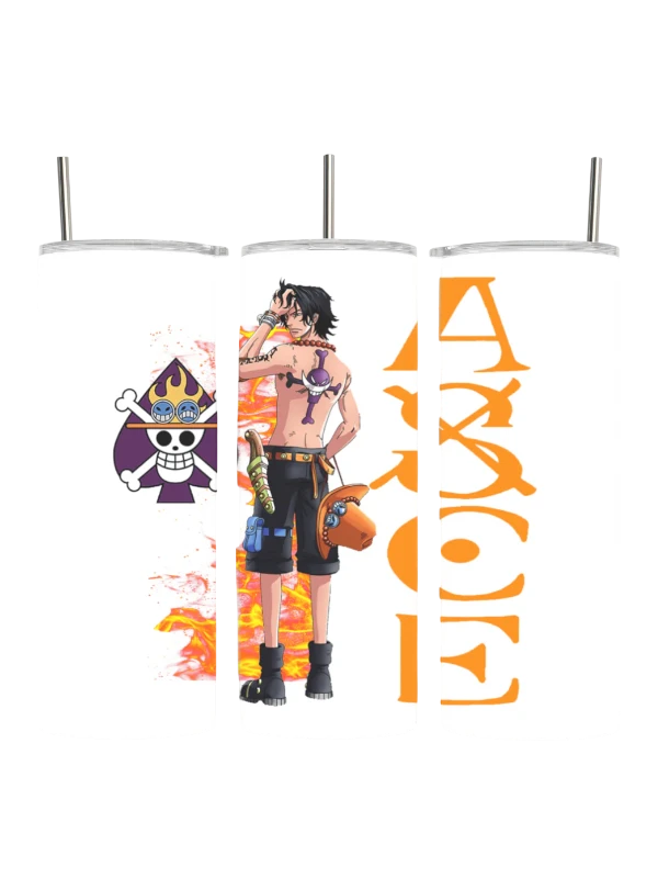 Portgas D Ace ASCE One Piece Manga Anime Tumbler