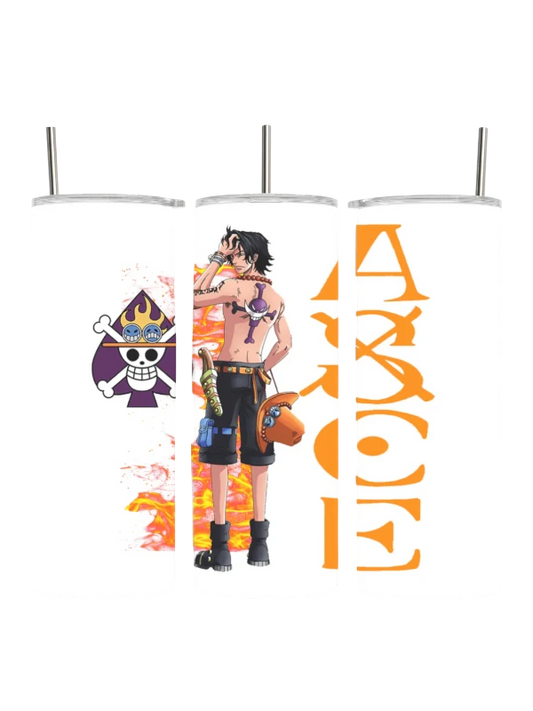 Portgas D Ace ASCE One Piece Manga Anime Tumbler