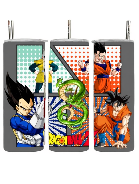 DBZ Dragon Ball Anime Comic Square Simple Cartoon Tumbler