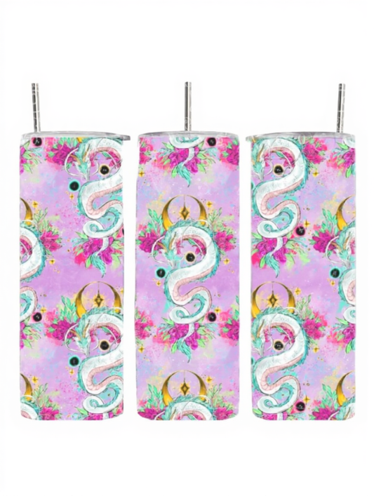 Pink Spirit Haku Dragon Ghibli Anime Movie Tumbler