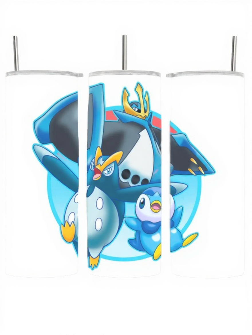 Pokemon Pip Penguin Anime Video Game Tumbler