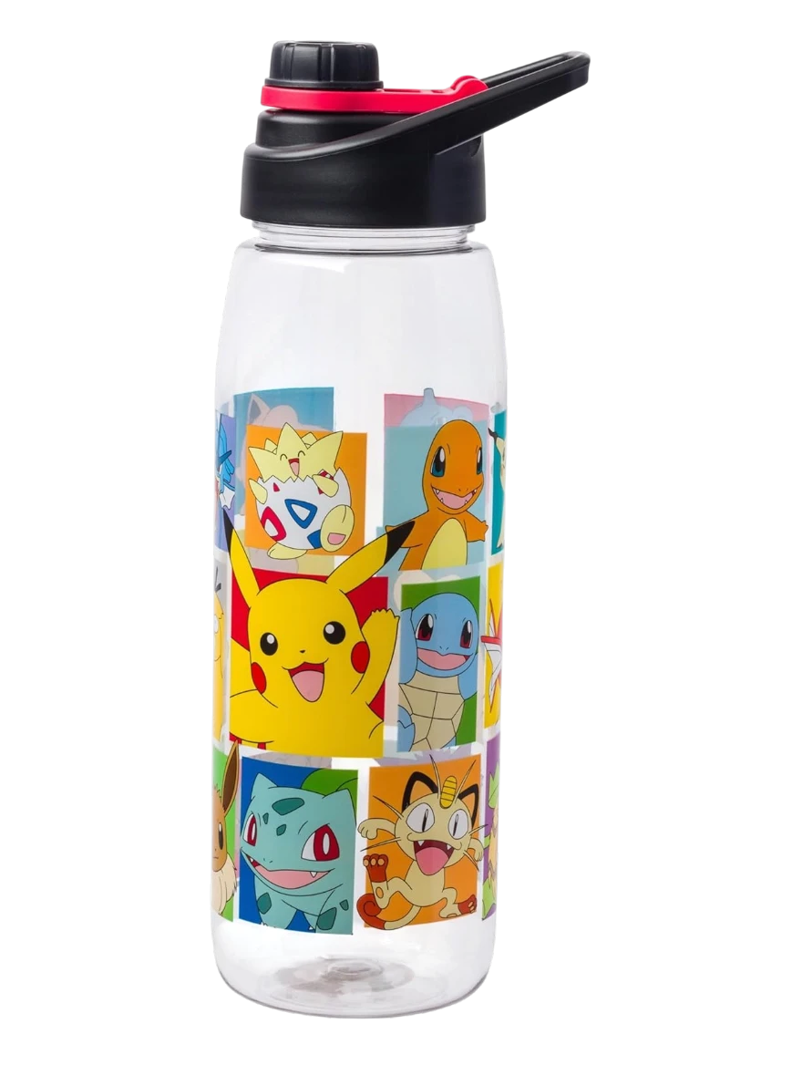Pokémon Water Bottle w Screw-On Lid