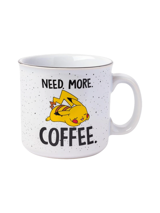 Pikachu Need More Coffee Camper Mug