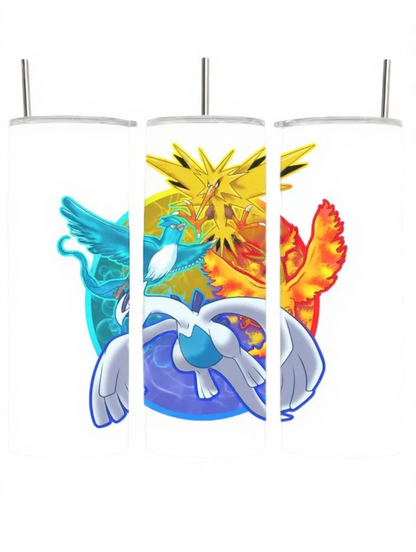 Legendary Poke Birds Simple Video Game Anime Tumbler