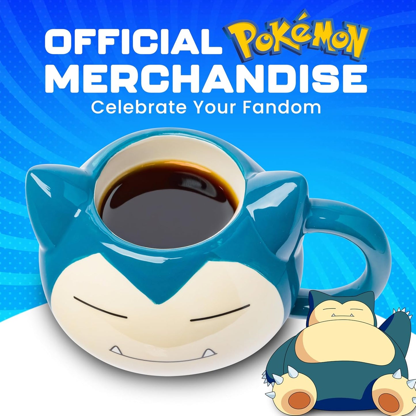 Snorlax Face 3D Sculpted Mug