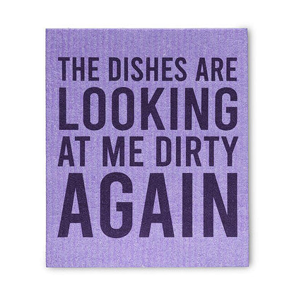 Funny Text Dishcloths. Set of 2