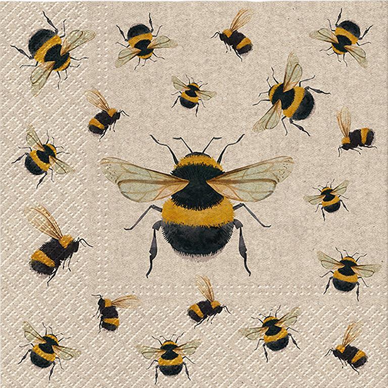 Luncheon Dancing Bees Napkins