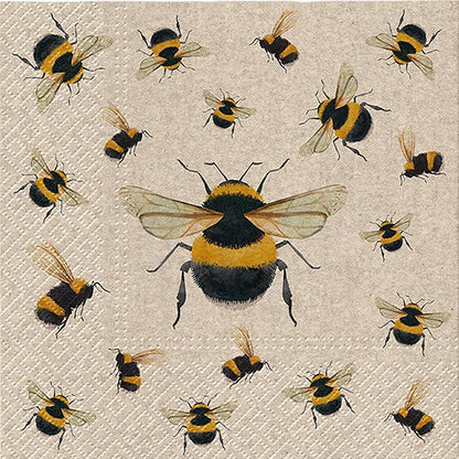 Luncheon Dancing Bees Napkins