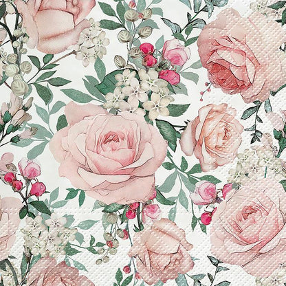 Luncheon Gorgeous Roses Napkins