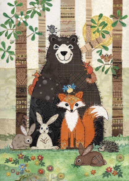 Bug Art Bear and Friends Card