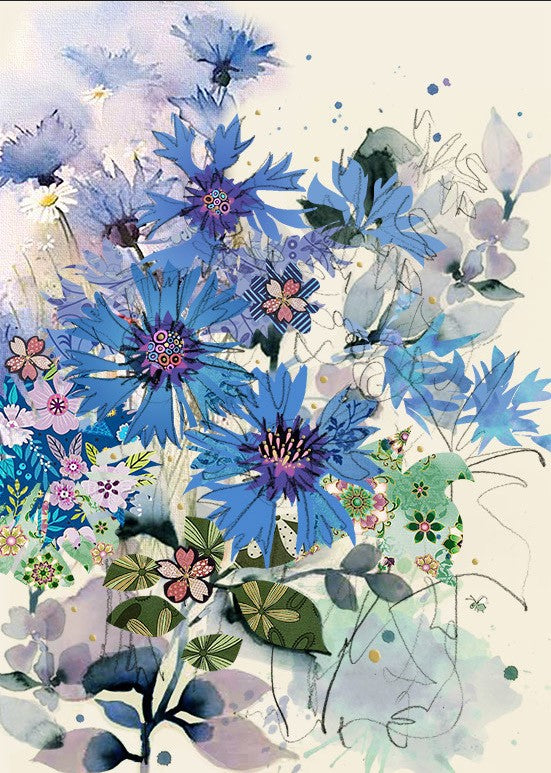 Bug Art Cornflowers