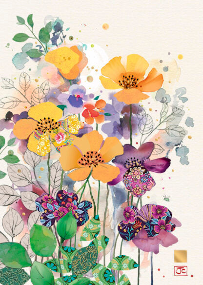 Bug Art Oranges and Purples Card