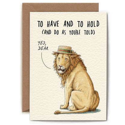 Lion Dear Card