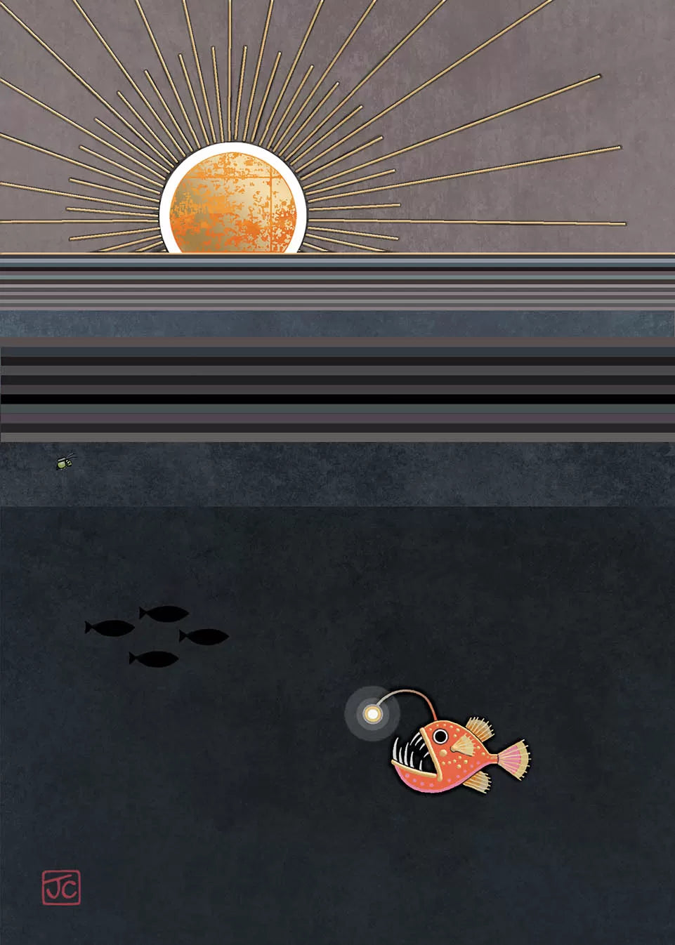 Bug Art Anglerfish Card