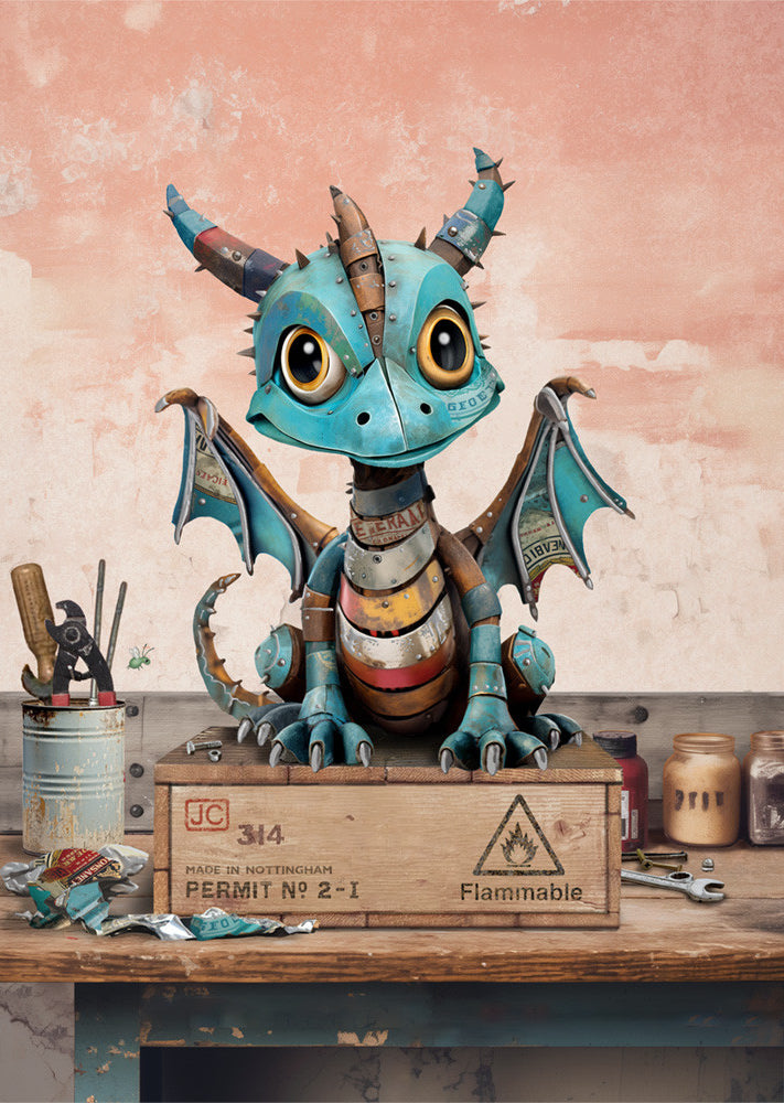 Bug Art Scrap Dragon Card