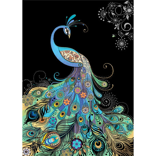 Bug Art Peacock Card
