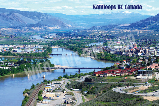 Kamloops City Postcard