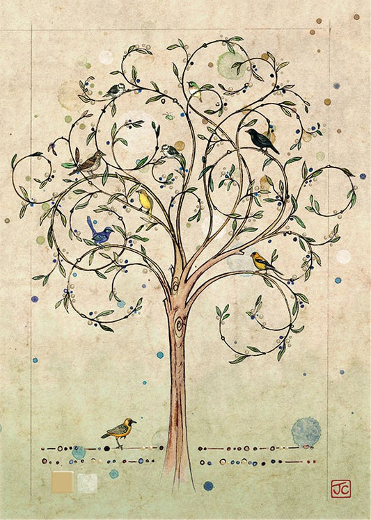 Bug Art Bird Tree