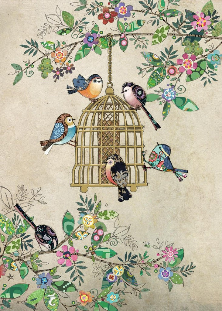 Bug Art Bird Feeder Card