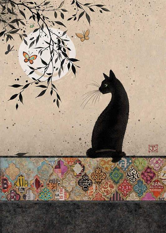 Bug Art Cat Pattern Card