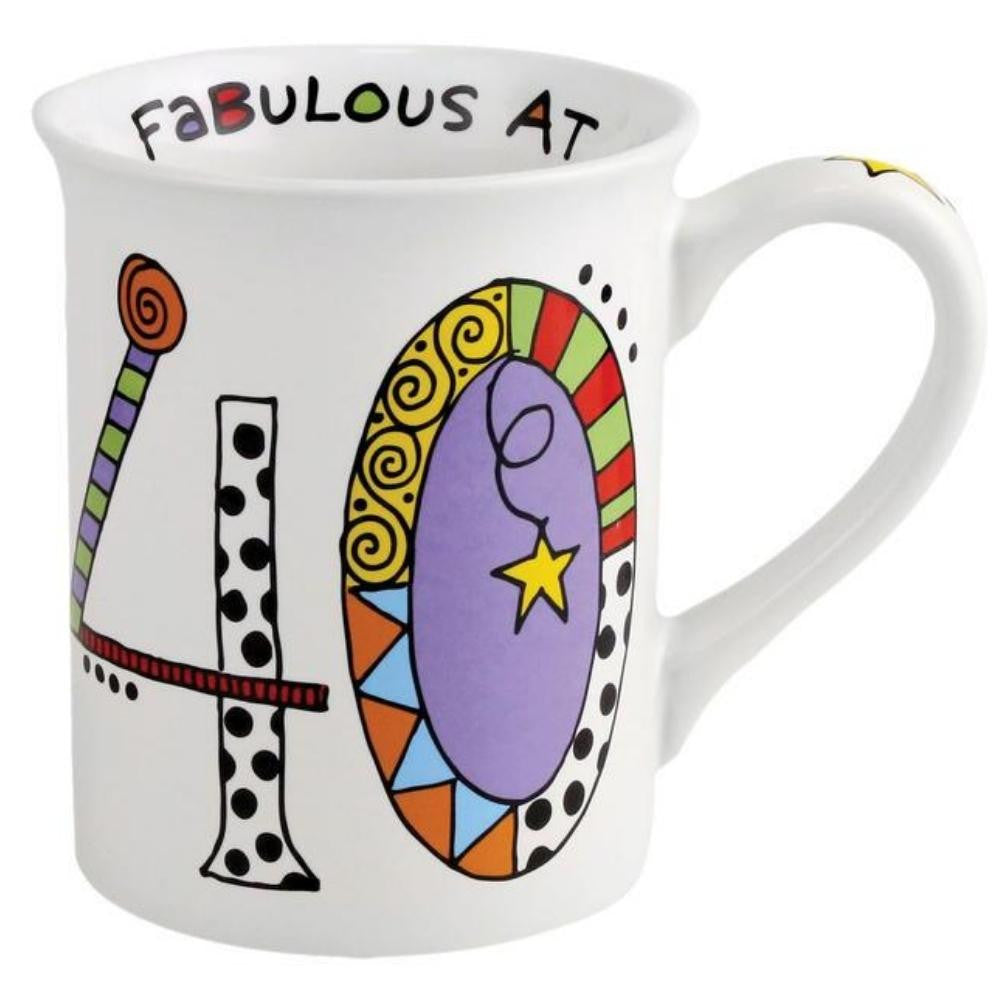 Cuppa Doodles Birthday Fantastic at 40 Mug