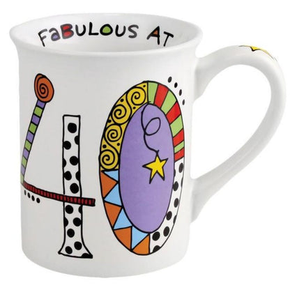 Cuppa Doodles Birthday Fantastic at 40 Mug