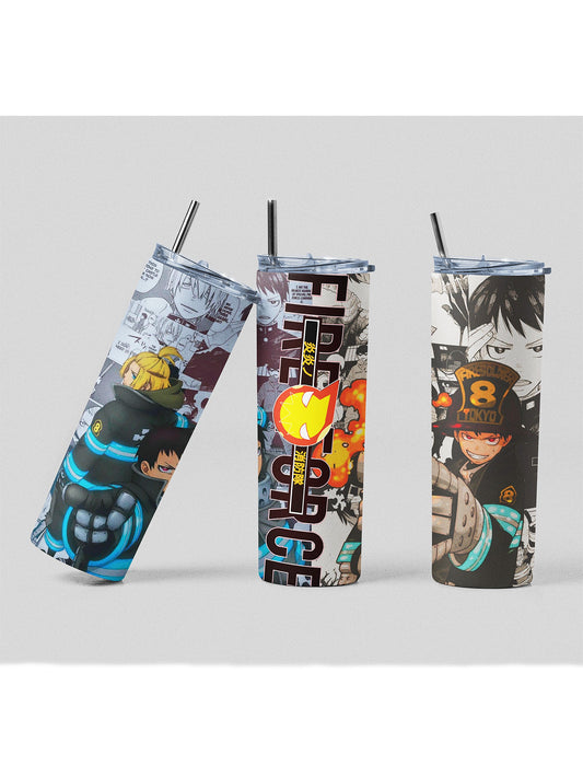 Fire Force Anime Manga Inspired Tumbler